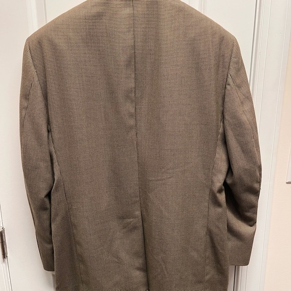 Jos. A. Bank Men's Brown Gordon 100% wool blazer 43R houndstooth - Picture 4 of 9
